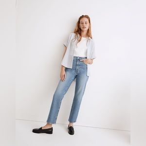 Madewell The Perfect Vintage Straight Jean in Montville Wash